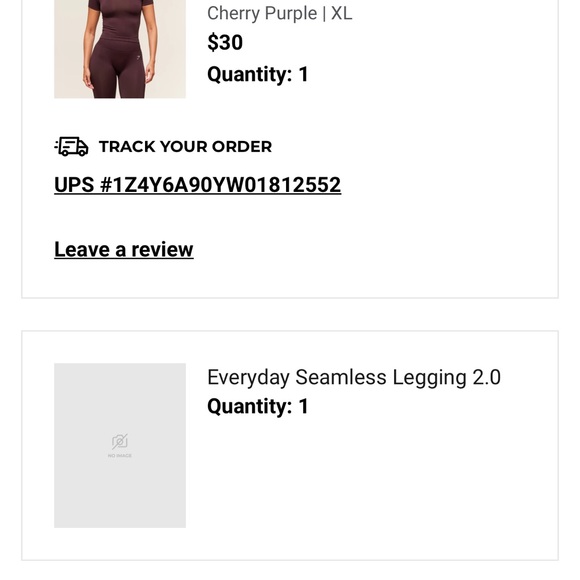 Gymshark Everyday Seamless Leggings (burgundy) - Picture 4 of 9